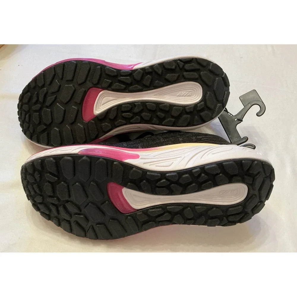 Avia Women's Gel Running Shoes Black Pink Mesh Athletic Sneakers Size 7  Comfort
